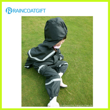 Kids PU/PVC Coverall Raincoat